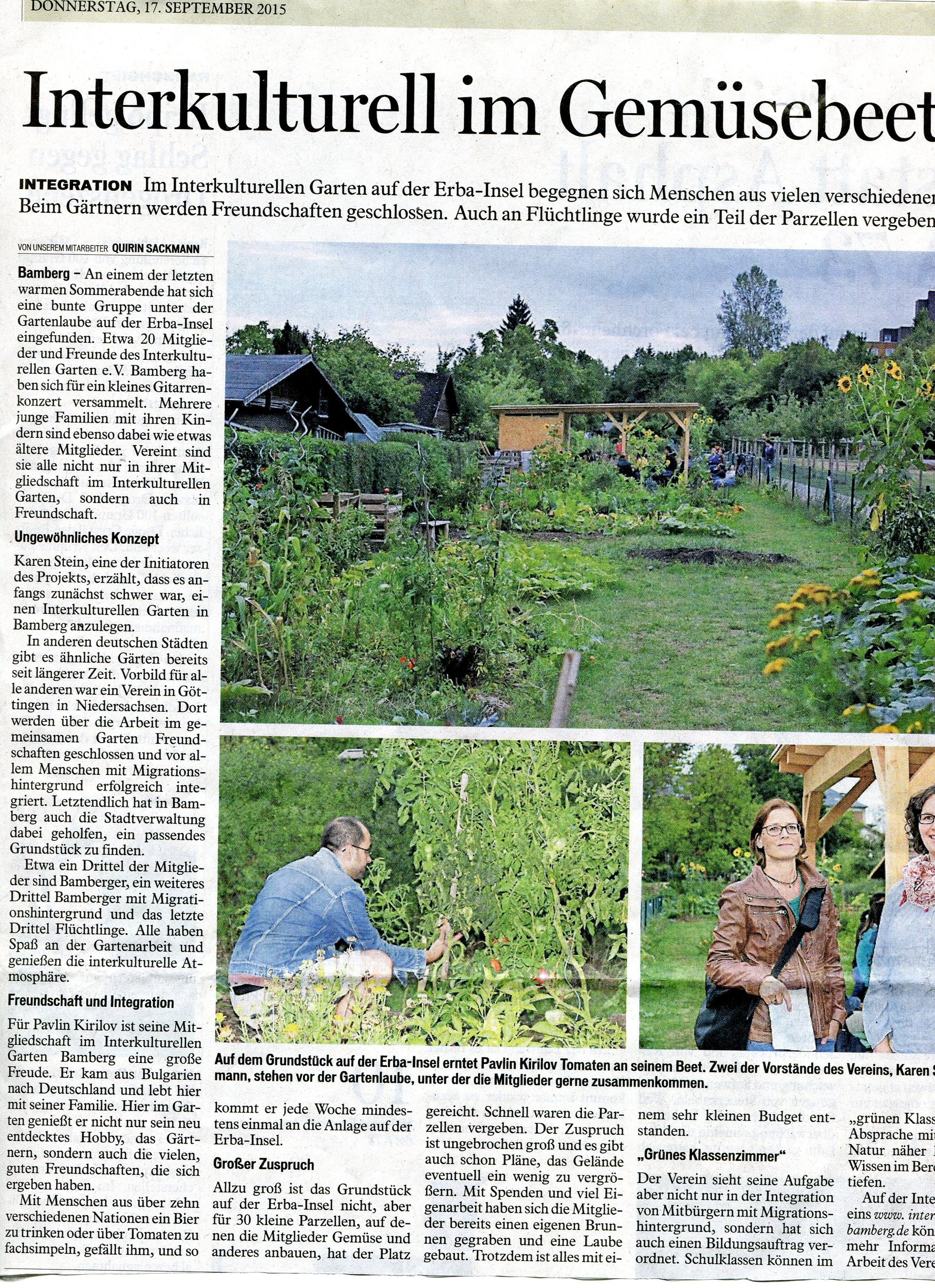 Zum Nachschlagen: - Interkultureller Garten Bamberg