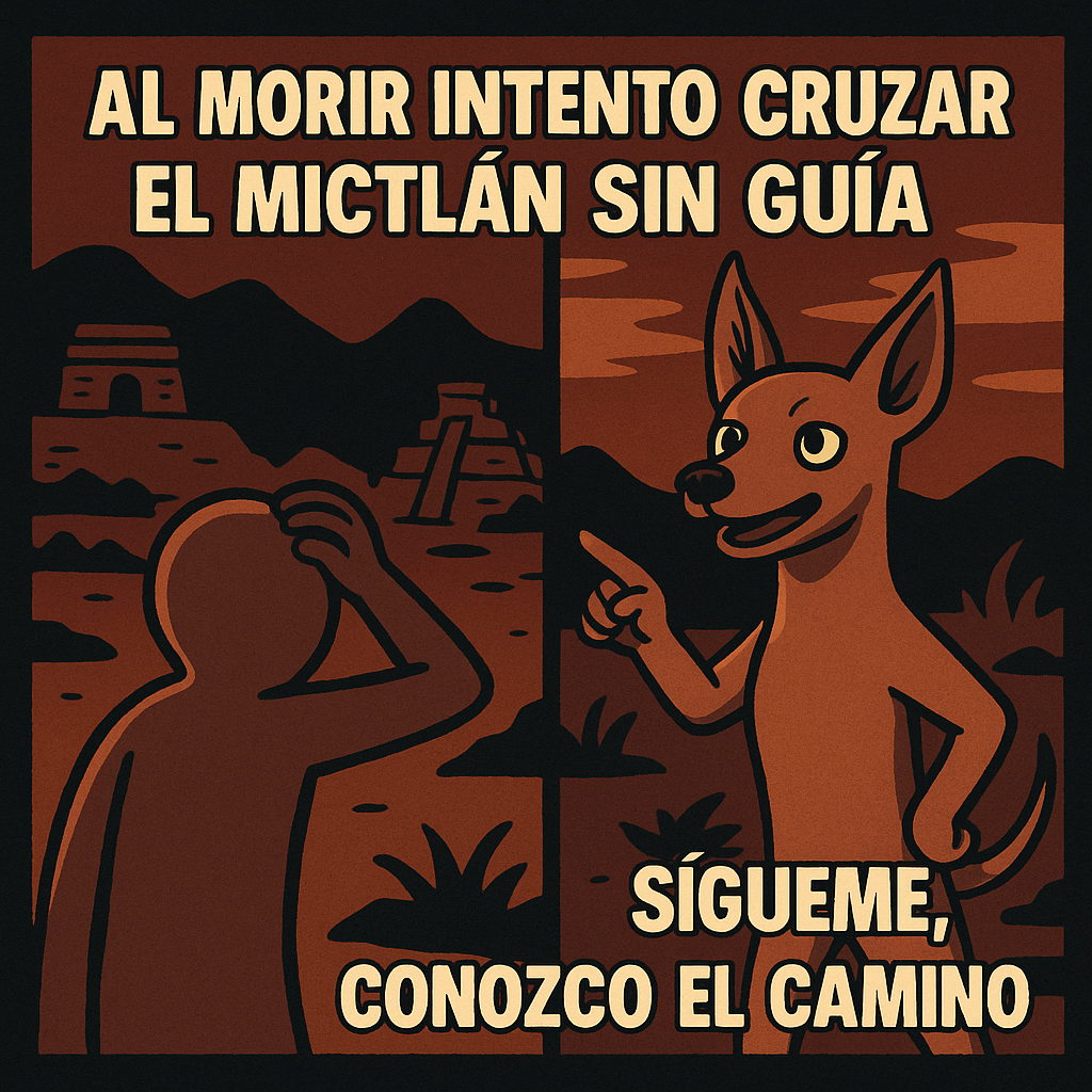 El que conoce el camino: el xoloitzcuintle como guía al Mictlán