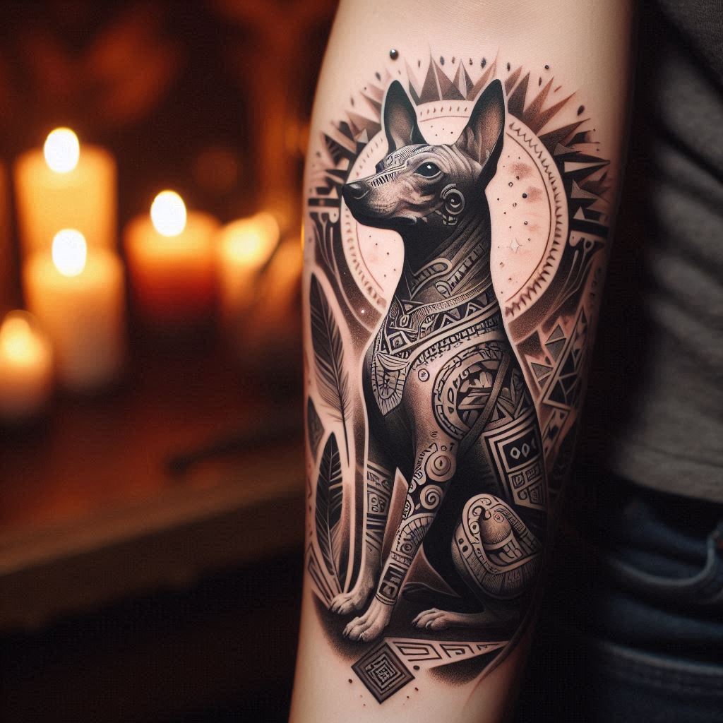 Tatuajes de Xoloitzcuintle: Un Símbolo de Protección y Conexión Ancestral