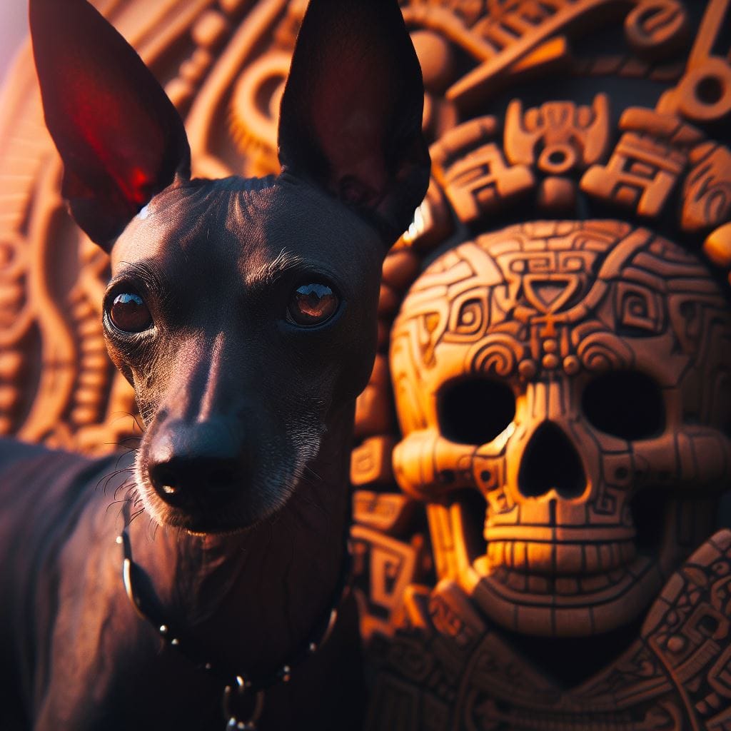 Le Xoloitzcuintli : Plus qu'un Chien, un Lien avec la Mort dans la Culture Aztèque