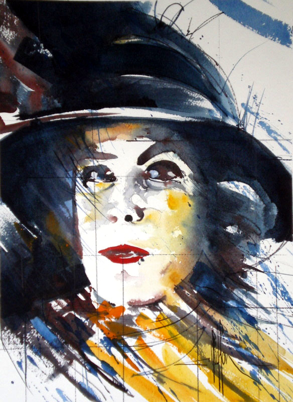 231 Madame Yoplait - 2011 - Aquarelle 30 x 40