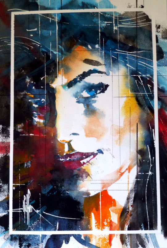 279 Portrait de femme 02 - 2002 - Aquarelle 35.5 x 51