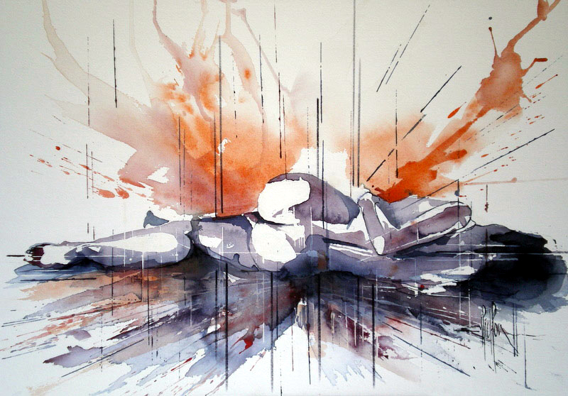 174 Nu 01 - 2010 - Aquarelle 36 x 51
