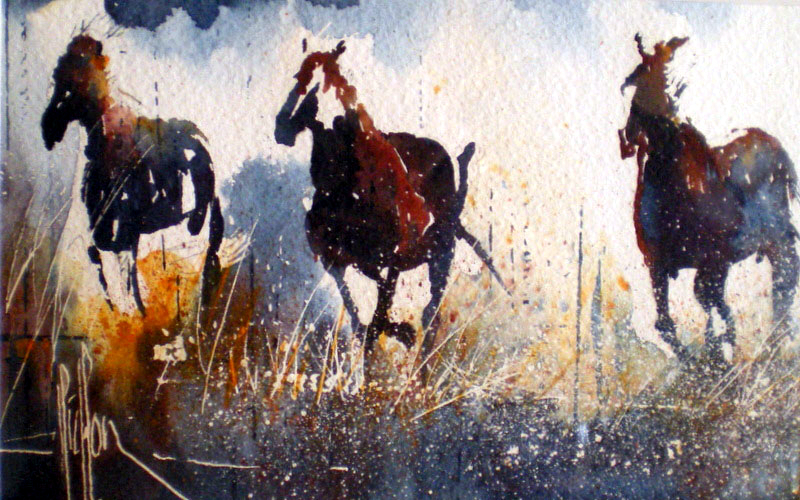 230 Joyeux anniversaire Clem' - 2011 - Aquarelle 18 x 24