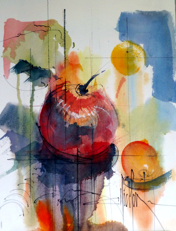 275 Nature morte 01 - 2012 - Aquarelle 31 x 40