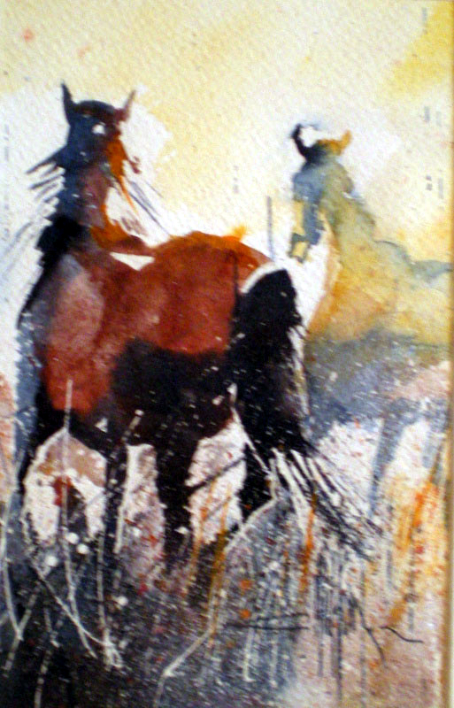 229 Joyeux anniversaire Juju - 2011 - Aquarelle 18 x 24