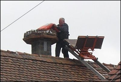 Storchennest bauen