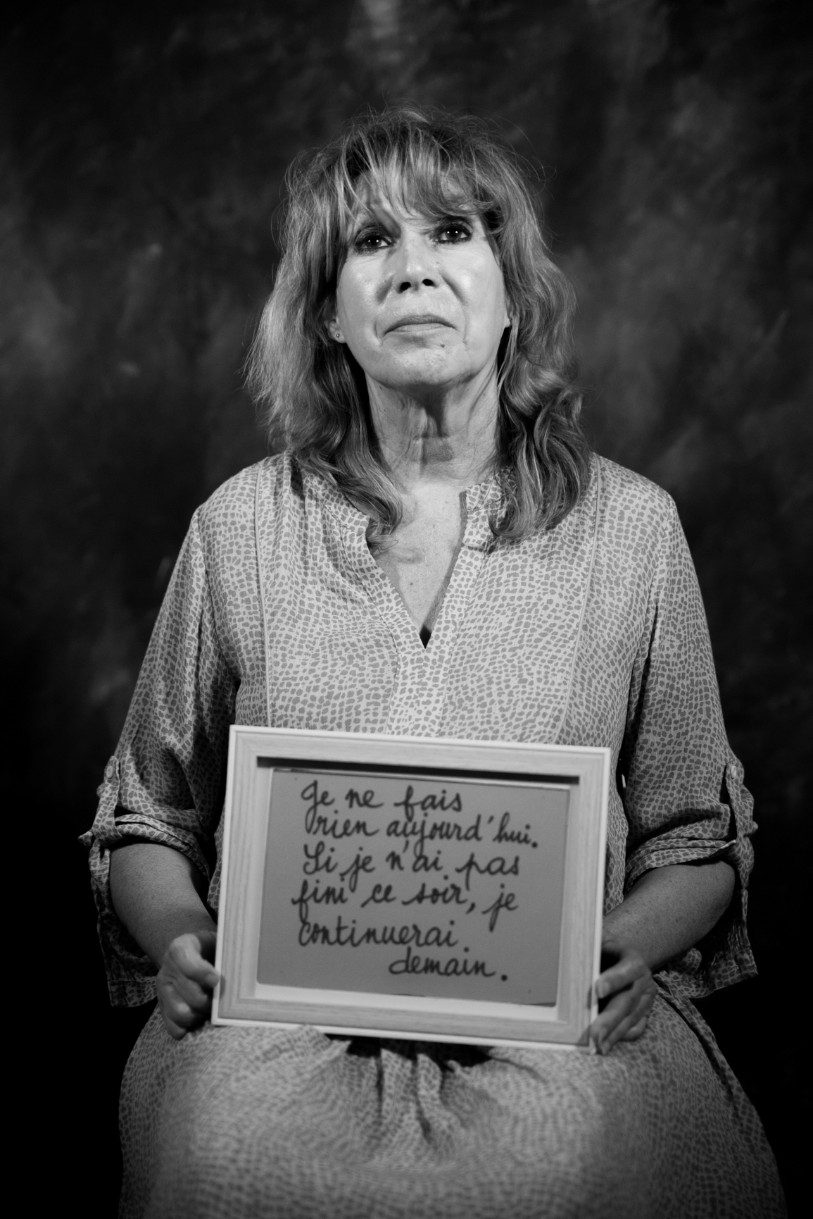 "Je ne fais rien aujourd'hui.  Si je n'ai pas fini ce soir, je continuerai demain"