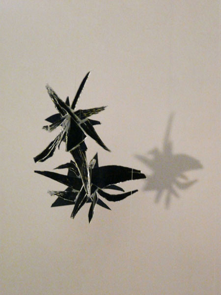 “…nativity…fragments of impressions Betlehem“ – star splinters, broken mirror pieces, silicone, double sided, 7 x 7 – 9 x 9 in, ICW, 2009
