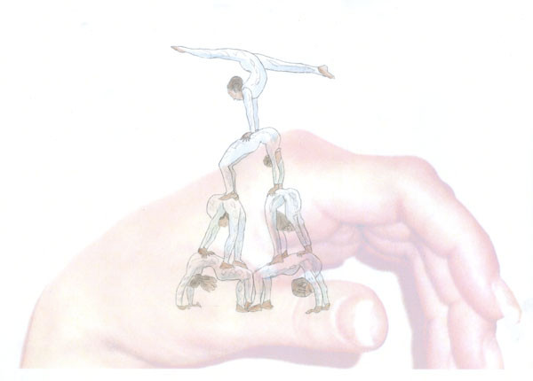 BeWEGung, „Menschenpyramide“