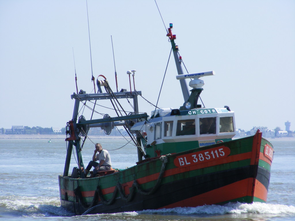 Bateau de pêche typique de la baie de somme