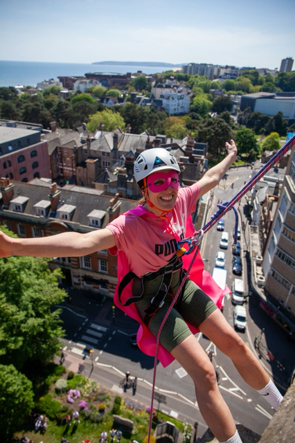 Hazee Norman Charity abseil 10th May ‘25, photo by Charlie Melvin