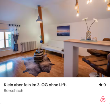 Airbnb Wohnung in Rorschach