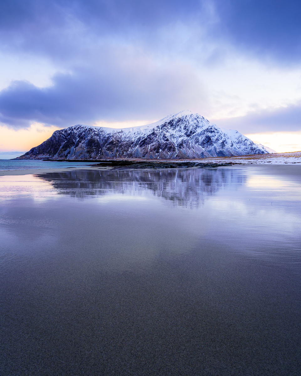 Lofoten: Morgenstimmung am Skagsanden Beach