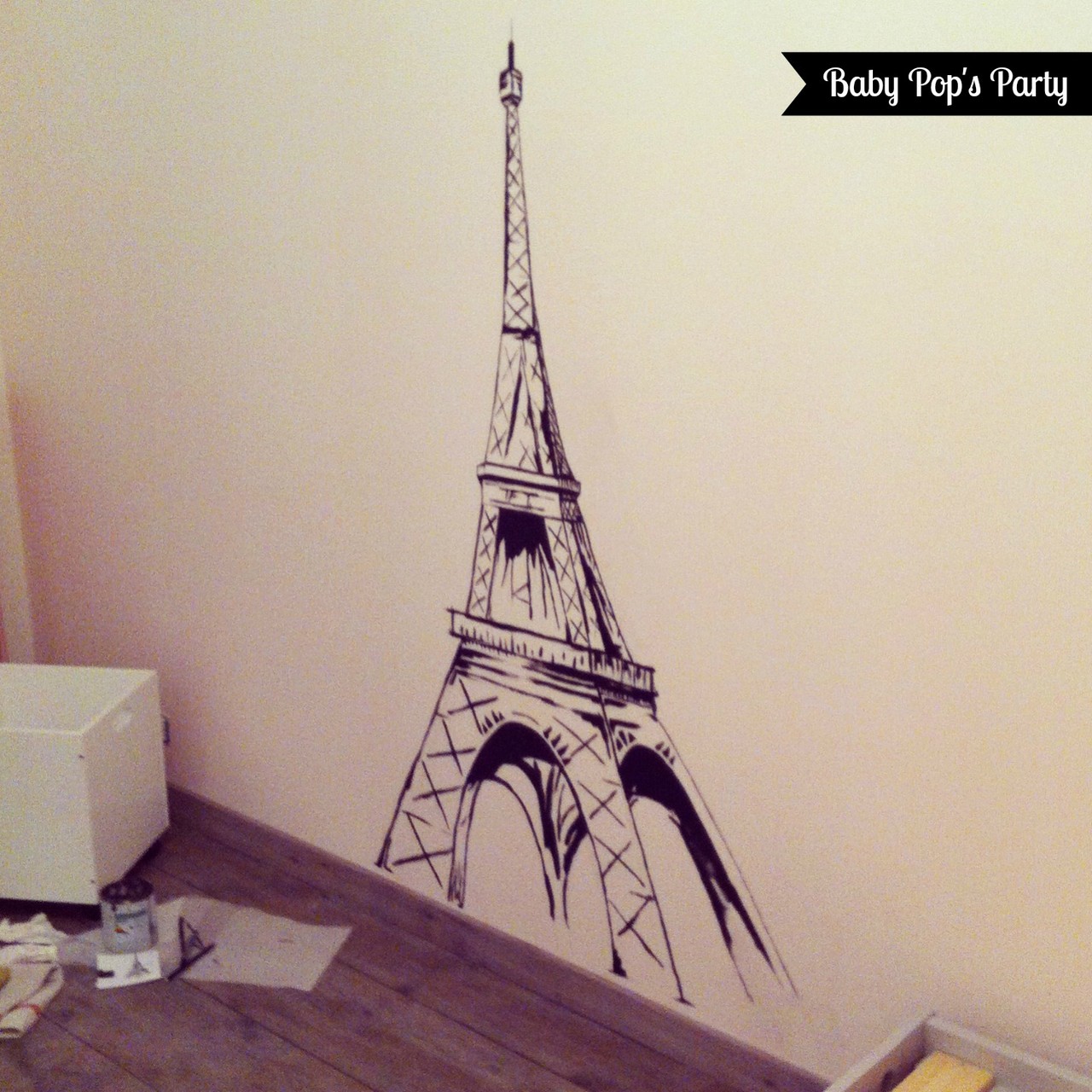 Décoration de chambre d'enfants.. Ma tour eiffel hand made - BABY POP'S  PARTY !
