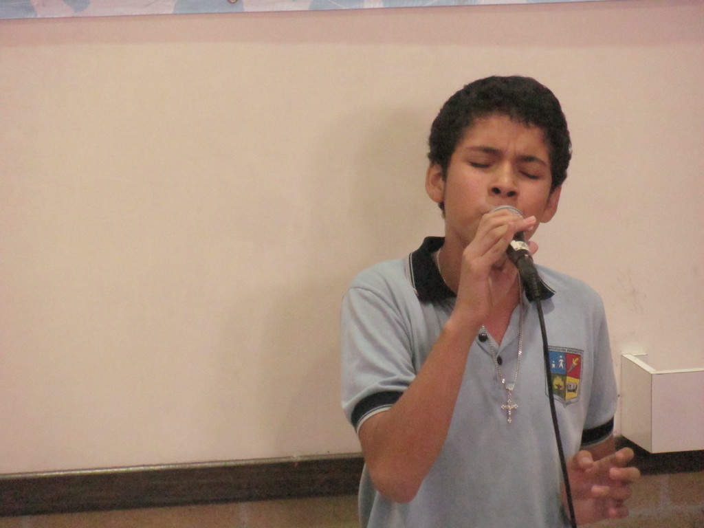 performing the song Someone like you originally sung by Adele