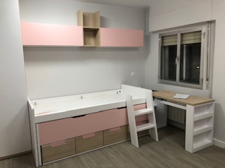 dormitorio juvenil montado en guadalajara todo perfecto cliente muy contento armario chaflan armario dos cajone compacto bicama y cajones arcon extraible encimera deslizante escritorio con encimera en angulo y cama abatible con armario superior