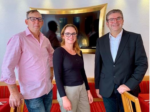 von links: Josef Keis, Stefanie Beese und Vorstand Bernhard Wiedemann/Foto: SPD Kesseltal