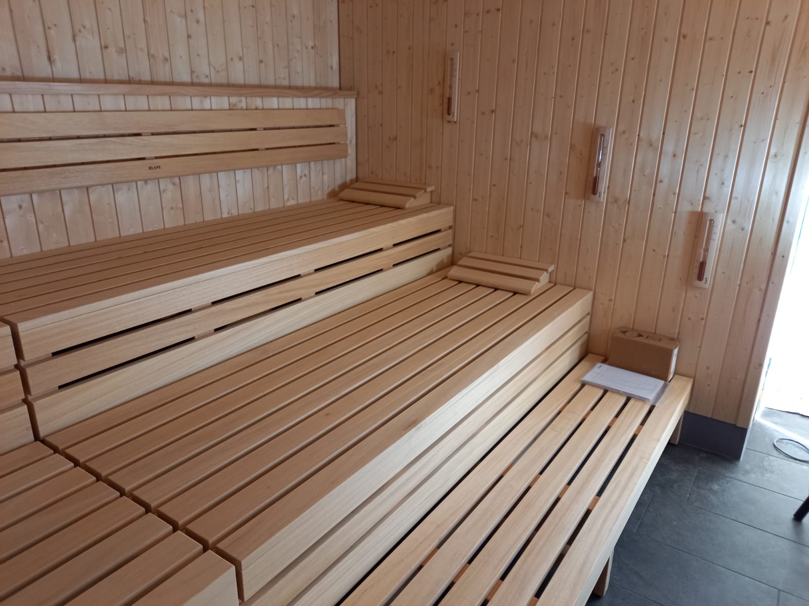 Einbau der Sauna