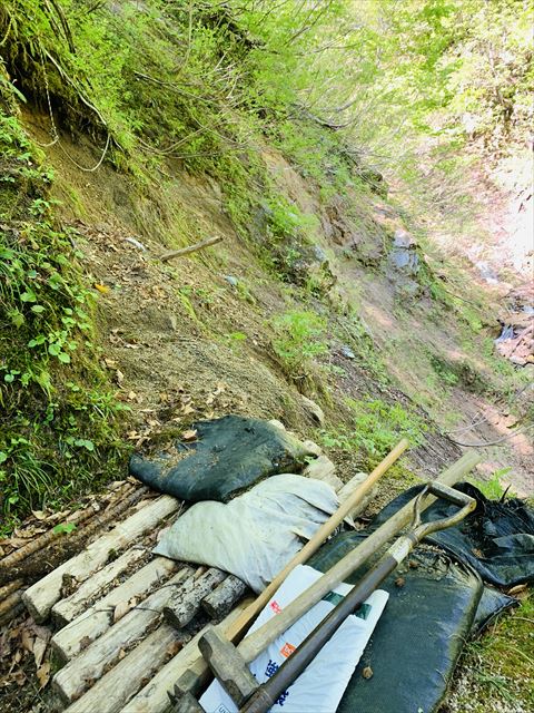 この時期いつもの登山道整備