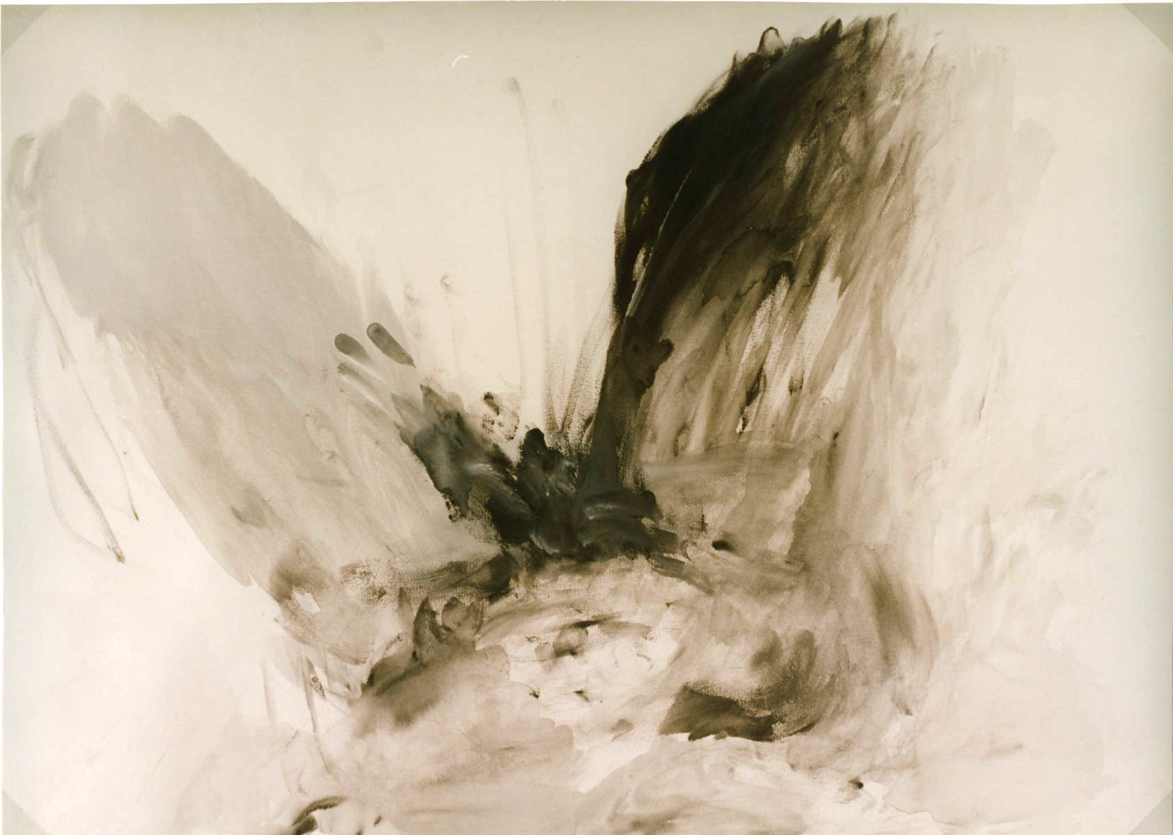 Selbstakt, Gouache auf Papier,  42 cm x 59,4 cm, 1996