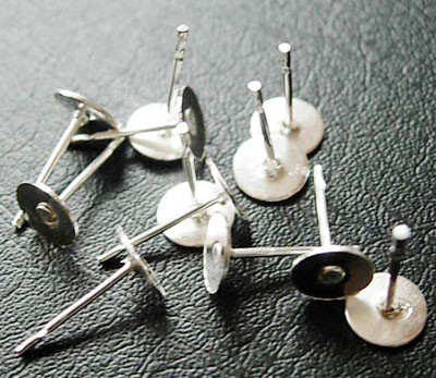 600 Pini Per Orecchini In Ottone - 5 Taglie (20-50mm), Testa 2mm, Oro E Argento - Foto 4