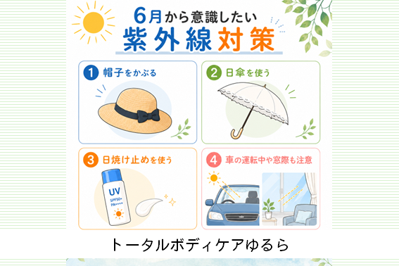6月から意識したい紫外線対策
