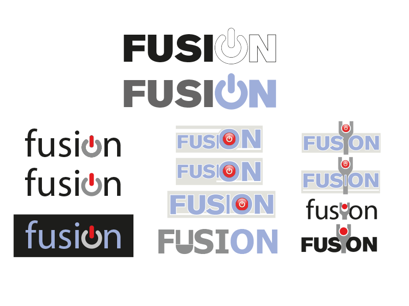 Logo-Creation für Fusion, die neue Marke für Elektrogeräte