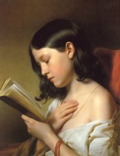 "Jeune fille lisant", Franz Eybl