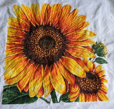 Kreuzstich: Sonnenblumen