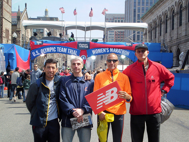 Vor dem Boston Marathon 2008