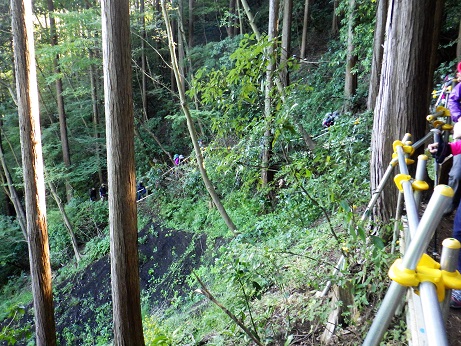 大垂水峠の崩壊地の復旧工事