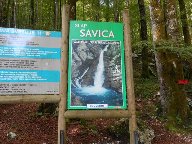 Savica滝入口