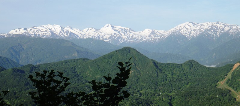 白馬連山神々しい