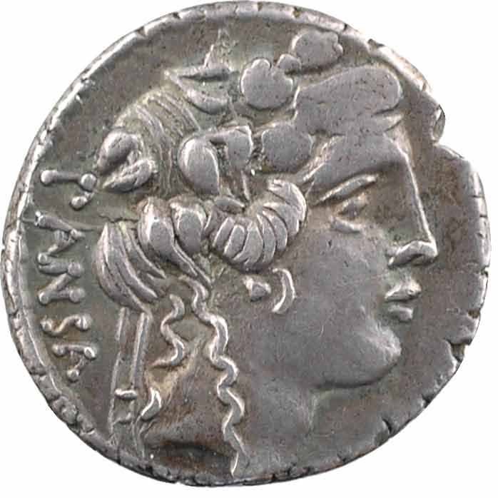 République romaine. Denier d'argent, Vibia (48 avant J.C.)