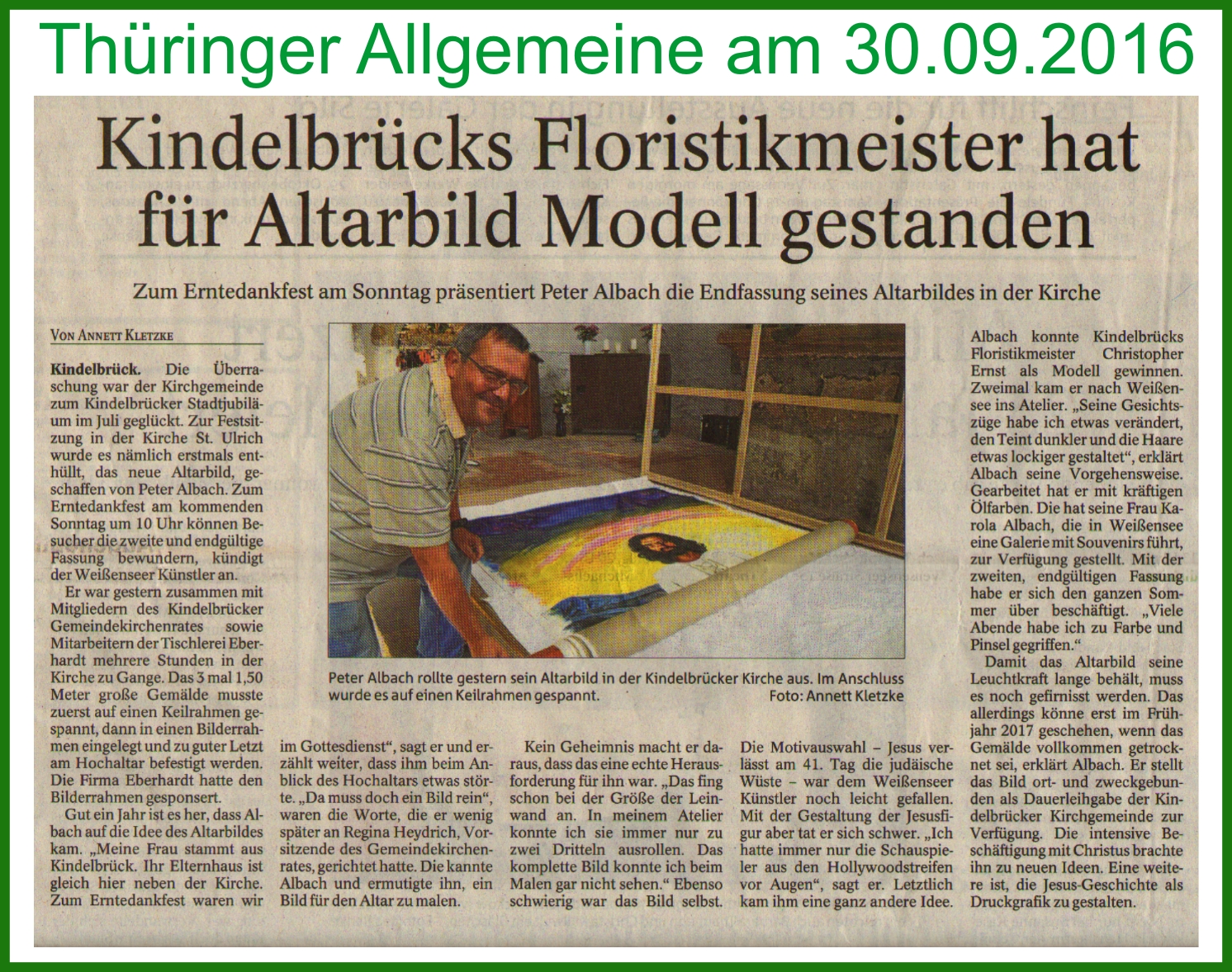 Pressebericht Thüringer Allgemeine