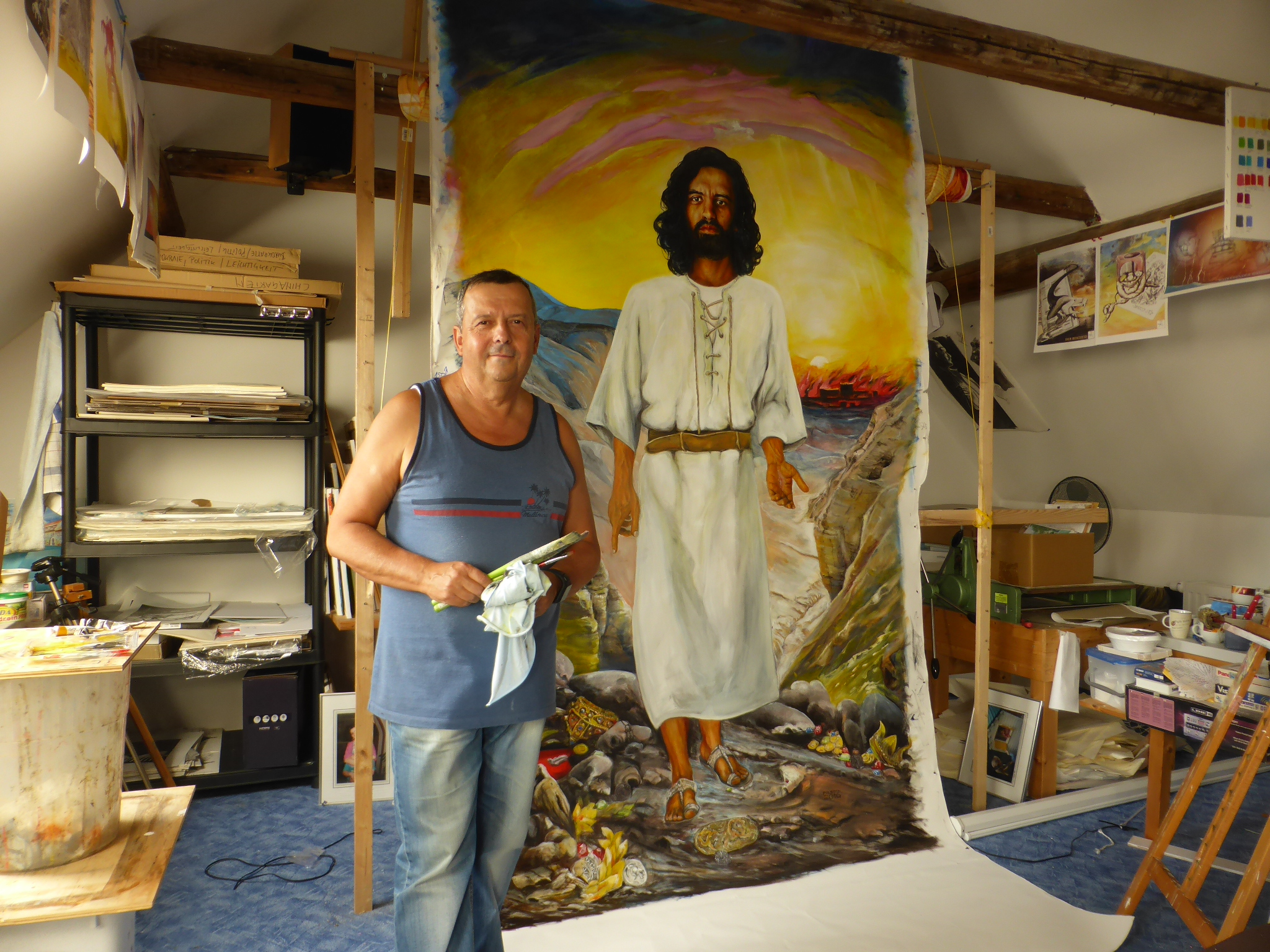 Das fertige Bild im Atelier -2016