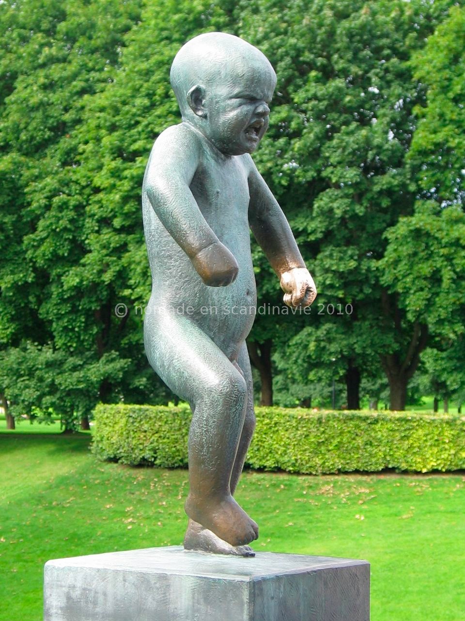 L'enfant colérique, emblème de la ville d'Oslo