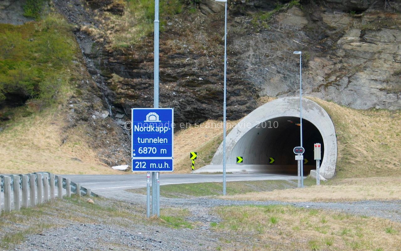 Entrée du tunnel de Magerøya