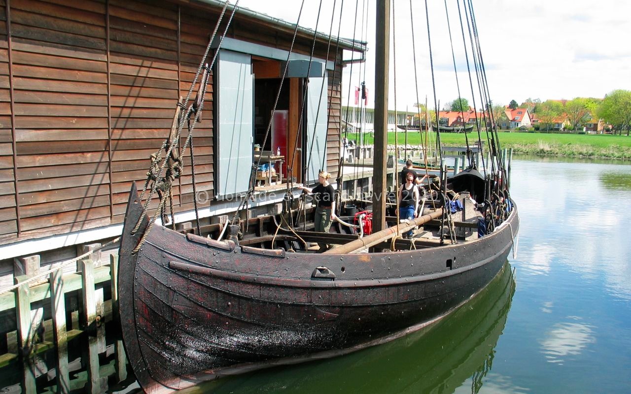 Roskilde, musée Viking, drakkar reconstitué.