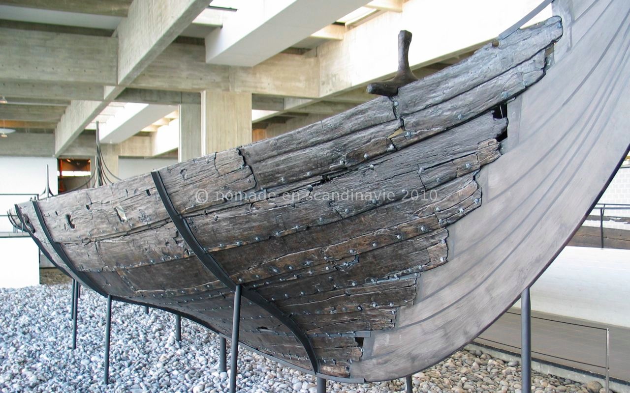 Roskilde, musée Viking, restes de drakkar.