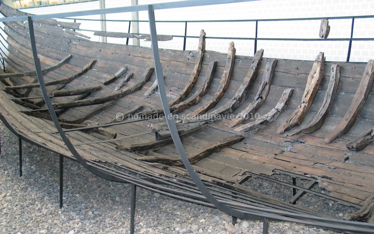 Roskilde, musée Viking, restes de drakkar.