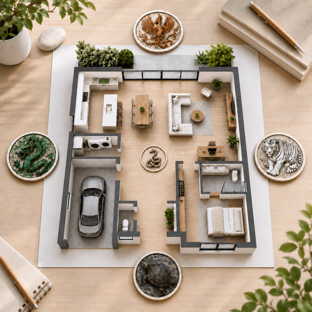 Les animaux Feng Shui : une symbolique vivante pour protéger le lieu de vie