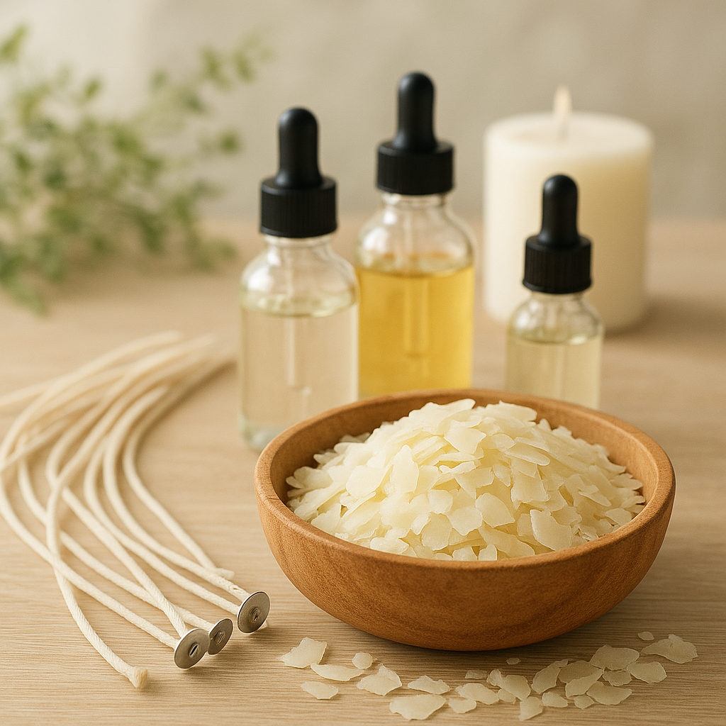 Mes matières premières en artisanat : l’âme de mes bougies