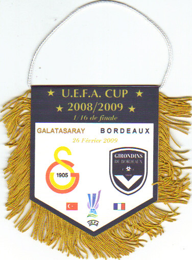 Fanion "pirate" Bordeaux - FC Galatasaray 2008/09