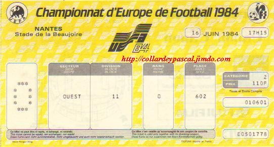 Euro 1984 : France - Belgique