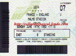 Euro 1992 : France - Angleterre