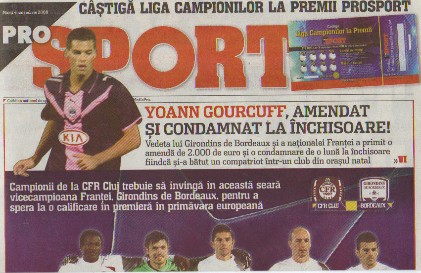 FC Cluj- Girondins (Programme 2)