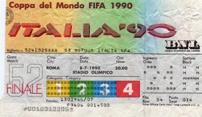 Finale Coupe du Monde 1990 : Allemagne - Argentine (Italie)