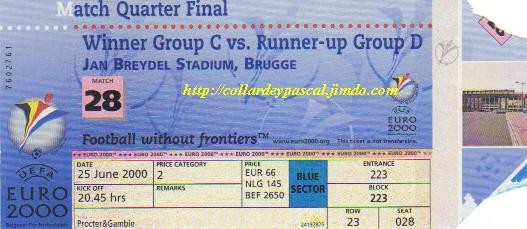 Euro 2000 : France - Espagne 1/4 de Finale